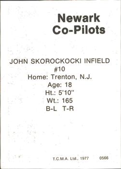 1977 TCMA Newark Co-Pilots #0566 John Skorochocki Back