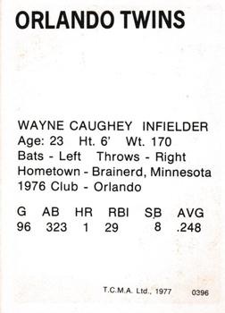 1977 TCMA Orlando Twins #0396 Wayne Caughey Back