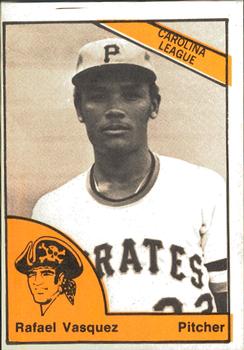 1977 TCMA Salem Pirates #0517 Rafael Vasquez Front