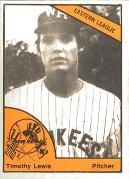 1977 TCMA West Haven Yankees #0684 Timothy Lewis Front