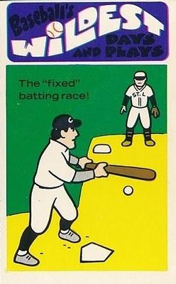 1974 Fleer Official Major League Patches - Baseball's Wildest Days and Plays #35 Fixed Batting Race - Ty Cobb / Nap Lajoie Front