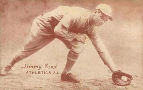 1925-31 Exhibits Postcard-Back #NNO Jimmie Foxx Front