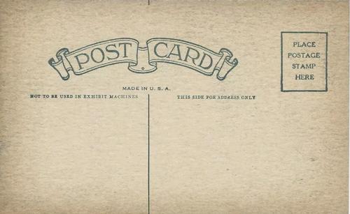 1925-31 Exhibits Postcard-Back #NNO Jimmy Ring Back