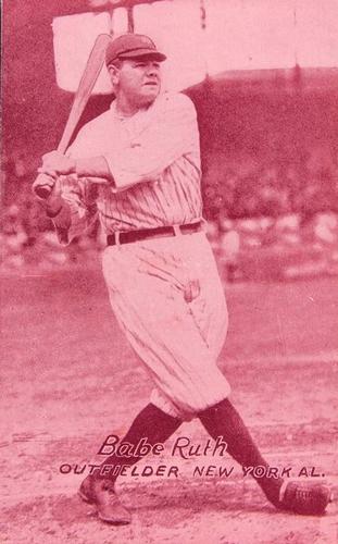 1925-31 Exhibits Postcard-Back #NNO Babe Ruth Front