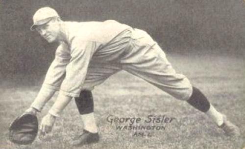 1925-31 Exhibits Postcard-Back #NNO George Sisler Front