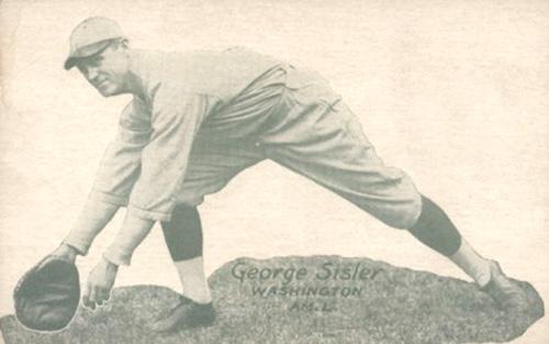 1925-31 Exhibits Postcard-Back #NNO George Sisler Front