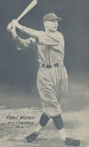 1925-31 Exhibits Postcard-Back #NNO Paul Waner Front