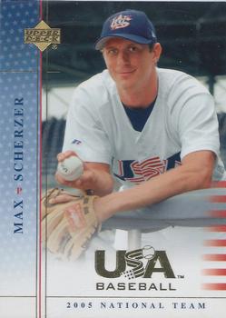 2005 Upper Deck USA Baseball 2005 National Team #USA 56 Max Scherzer Front