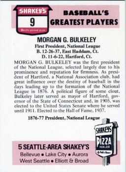 1976 Shakey's Pizza #9 Morgan Bulkeley Back