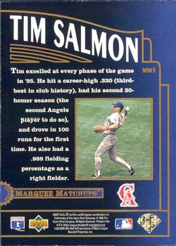 1996 SP - Marquee Matchups #MM5 Tim Salmon Back