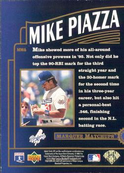 1996 SP - Marquee Matchups #MM6 Mike Piazza Back