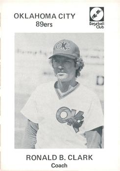 1976 Oklahoma City 89ers #3 Ron Clark Front