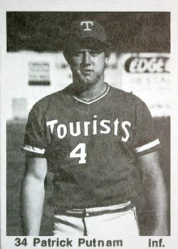 1976 TCMA Asheville Tourists #15 Patrick Putnam Front