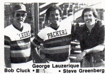 1976 TCMA Dubuque Packers #NNO Packers Management Team (George Lauzerique / Bob Cluck / Steve Greenberg) Front