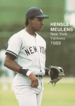1989 Pacific Cards & Comics Rookies Superstars (unlicensed) #17 Hensley Meulens Front