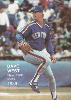 1989 Pacific Cards & Comics Rookies Superstars (unlicensed) #18 Dave West Front