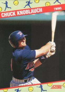 1991 Score 12th National Sports Collectors Convention #10 Chuck Knoblauch Front