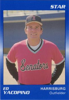1989 Star Harrisburg Senators - Platinum #22 Ed Yacopino Front