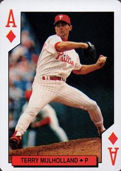 1994 Bicycle Philadelphia Phillies Playing Cards #A♦ Terry Mulholland Front