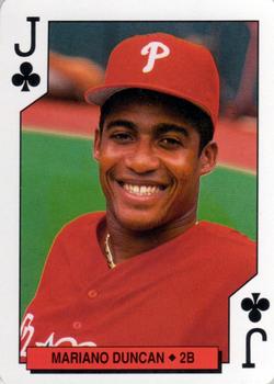 1994 Bicycle Philadelphia Phillies Playing Cards #J♣ Mariano Duncan Front