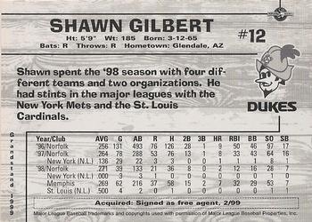 1999 Grandstand Albuquerque Dukes #NNO Shawn Gilbert Back