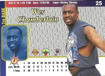 1999-00 Line Up Venezuelan Winter League #25 Wes Chamberlain Back