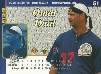 1999-00 Line Up Venezuelan Winter League #51 Omar Daal Back