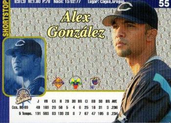 1999-00 Line Up Venezuelan Winter League #55 Alex Gonzalez Back