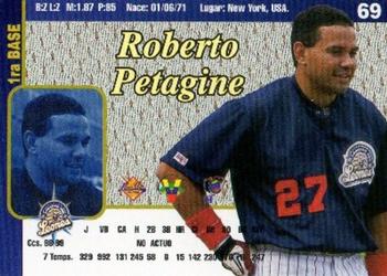 1999-00 Line Up Venezuelan Winter League #69 Roberto Petagine Back