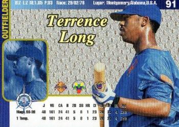 1999-00 Line Up Venezuelan Winter League #91 Terrence Long Back