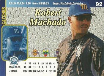 1999-00 Line Up Venezuelan Winter League #92 Robert Machado Back
