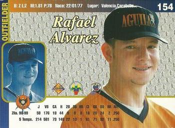1999-00 Line Up Venezuelan Winter League #154 Rafael Alvarez Back