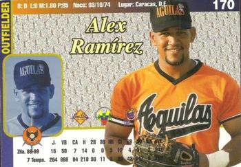 1999-00 Line Up Venezuelan Winter League #170 Alex Ramirez Back