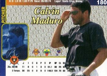 1999-00 Line Up Venezuelan Winter League #180 Calvin Maduro Back