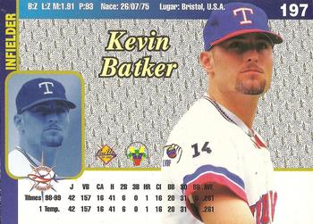 1999-00 Line Up Venezuelan Winter League #197 Kevin Barker Back