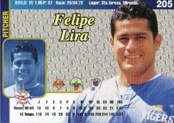 1999-00 Line Up Venezuelan Winter League #205 Felipe Lira Back