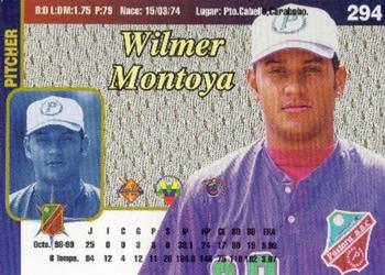1999-00 Line Up Venezuelan Winter League #294 Wilmer Montoya Back