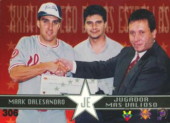 1999-00 Line Up Venezuelan Winter League #306 Mark Dalesandro Back