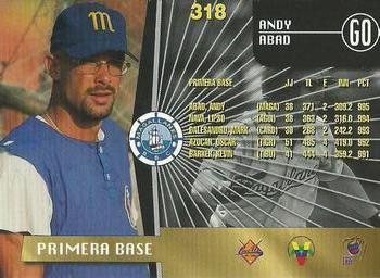 1999-00 Line Up Venezuelan Winter League #318 Andy Abad Back