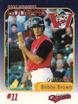 2000 Winnipeg Goldeyes #NNO Bobby Brown Front