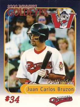 2000 Winnipeg Goldeyes #NNO Juan Carlos Bruzon Front