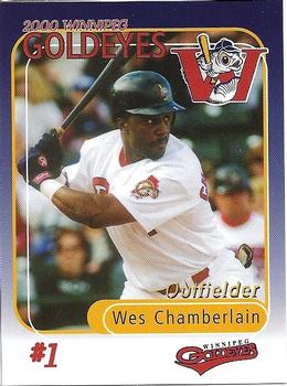 2000 Winnipeg Goldeyes #NNO Wes Chamberlain Front
