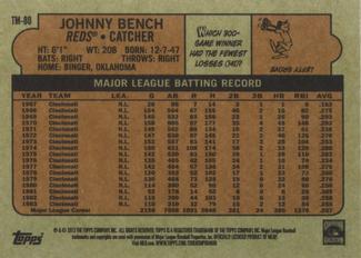 2013 Topps - 1972 Topps Minis #TM-80 Johnny Bench Back