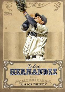 2013 Topps - Calling Cards #CC-3 Felix Hernandez Front
