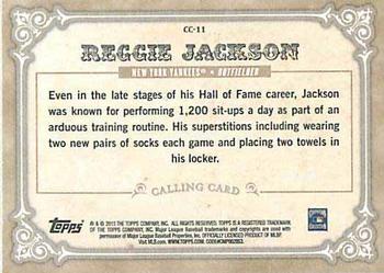 2013 Topps - Calling Cards #CC-11 Reggie Jackson Back