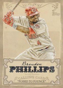 2013 Topps - Calling Cards #CC-2 Brandon Phillips Front