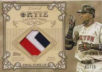 2013 Topps - Calling Cards Relics #CCR-DO David Ortiz Front