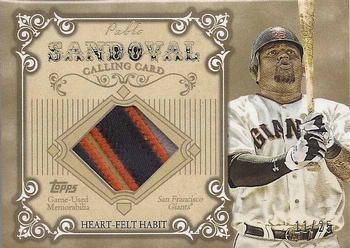 2013 Topps - Calling Cards Relics #CCR-PS Pablo Sandoval Front