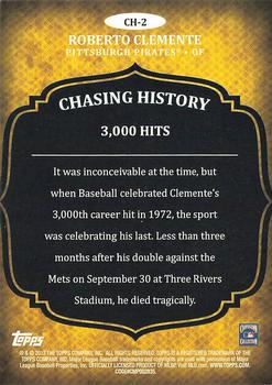 2013 Topps - Chasing History #CH-2 Roberto Clemente Back