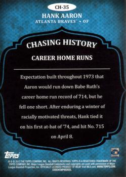 2013 Topps - Chasing History #CH-35 Hank Aaron Back